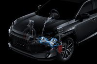 EPSを「RAV4 GRスポーツ（PHEV）」専用にチューニング。しっかりとした操舵感や的確な操作性が実現される。