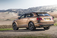 90種類ものオプションカラーの中で、「ベンテイガ・ブロンズ」（写真）はこのモデル専用に開発されたもの。