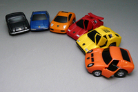 ランボルギーニのプルバックカーが缶コーヒーについてくるの画像