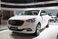 吉利が開発中の小型セダン「全球鷹GC6」。デザインの完成度は高い。