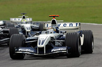 シーズン終盤にきて調子を上げてきていたウィリアムズBMW。コロンビアからの応援団に後押しされてか、モントーヤは予選2位、決勝では力強い走りで勝利を手に入れた。（写真＝BMW）