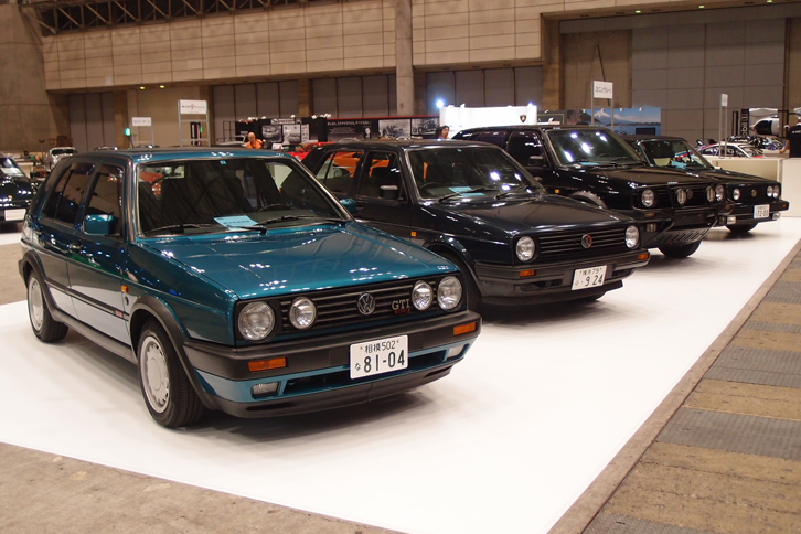 スピニングガレージは、1980～1990年代のフォルクスワーゲンを出展。