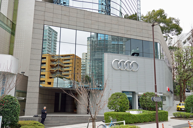 東京都千代田区に新規オープン予定の「アウディシティー紀尾井町」。