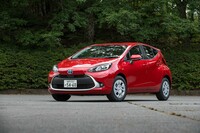 今回は新型「トヨタ・アクア」の「G」（FF車）に試乗。上から2番目のグレードで、車両本体価格は223万円。