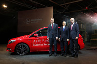 メルセデス、ハンガリーで新型Bクラスの生産開始の画像