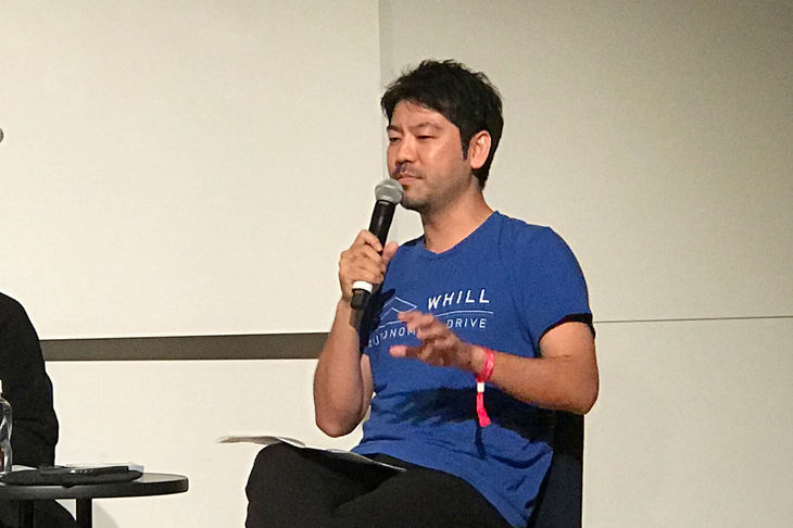 WHILL株式会社代表取締役兼CEOの杉江 理氏。パーソナルモビリティー開発の立場からの実践的な意見が目立った。