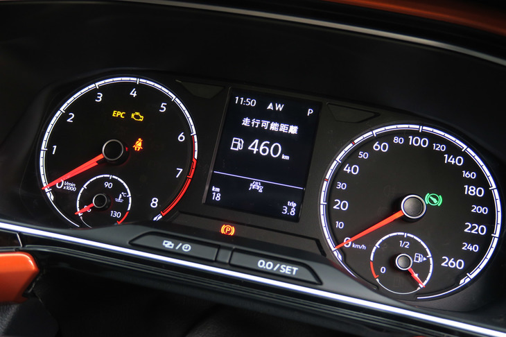 フォルクスワーゲンTクロスTSI 1stプラス（メーター）