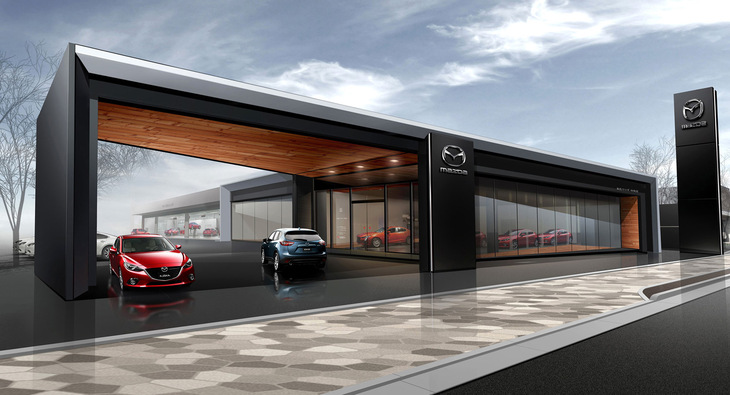 構造改革を通し、ブランドの地位向上に前のめりに取り組むマツダ。2014年には、高級感ただよう黒を基調としたショールームの展開もスタート。プレミアムブランド……とまではいかなくとも、アッパーブランドへの移行を図っている。