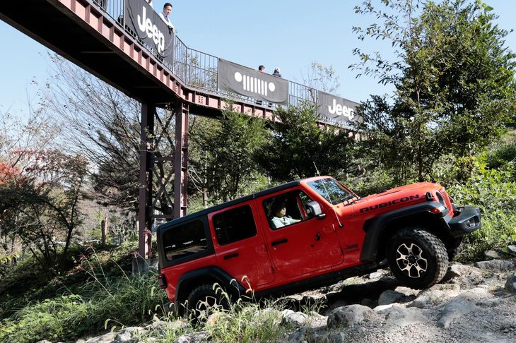 車体構造は「CJ／ラングラー」伝統のボディー・オン・フレーム式。サスペンションは前後ともに5リンクのコイルリジッドとなっている。