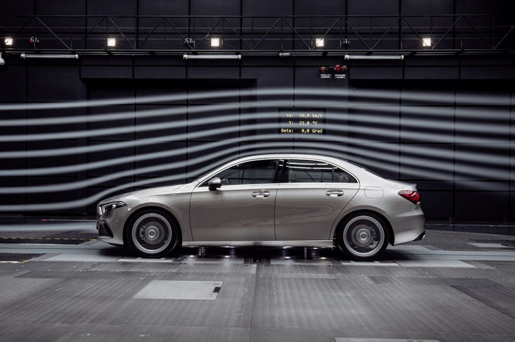 メルセデス・ベンツAクラス セダン（空力特性）