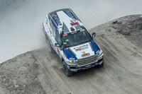 市販車無改造部門で優勝した、三浦 昴／ローラン・リシトロイシター組の「トヨタ・ランドクルーザー」。