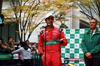 日本での開催を熱望していたルーカス・ディ・グラッシ選手。観客からの声援に、気さくに応対する姿が印象的だった。