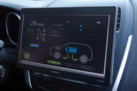 モーターだけで駆動するEV走行モード。