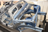 「S660」のリアには、アルミ製のサブフレームが採用されている。
    