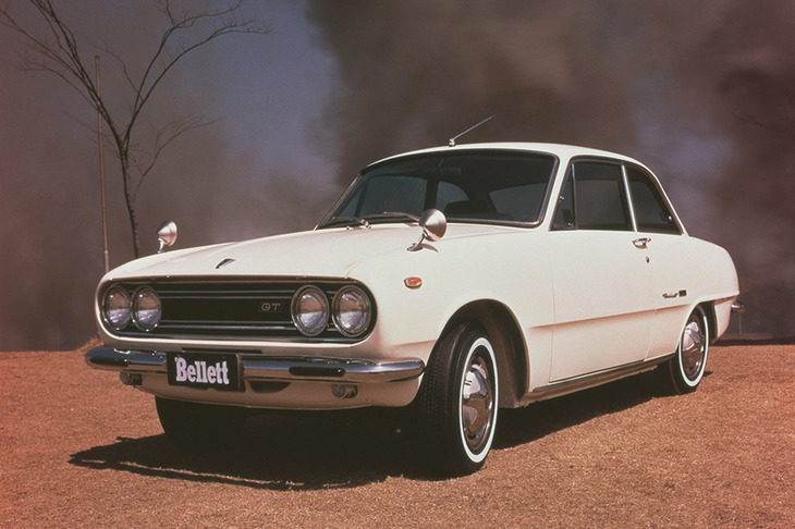 1963年に登場した「いすゞ・ベレット」。先進的な技術が取り入れられた、スポーティーなコンパクトセダン／クーペだった。写真はスポーツグレードの「1600GT」。