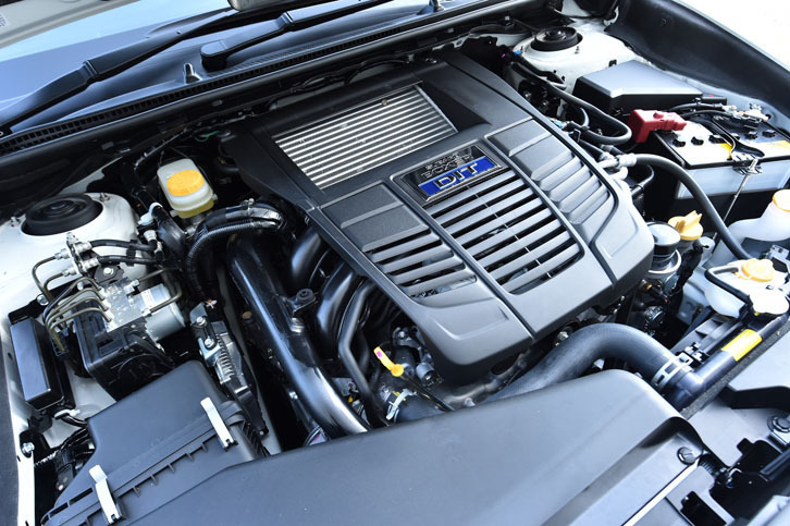 最高出力300ps、最大トルク40.8kgmを発生する、2リッター水平対向4気筒ターボエンジン。アウトプットは、「レヴォーグ2.0GT-S EyeSight」のものと変わらない。