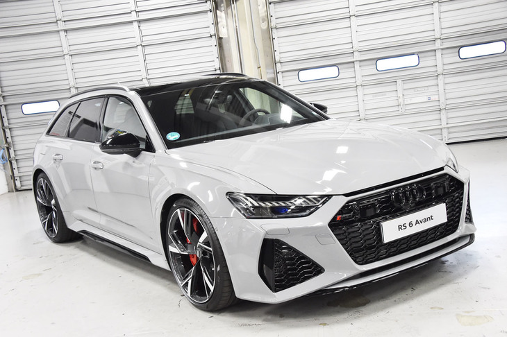 アウディ ジャパンは、当イベントの直前に新型の「RS 7スポーツバック」と「RS 6アバント」（写真）、「RS Q8」の日本導入を発表したが、今回は、これら最新モデルの試乗はかなわなかった。