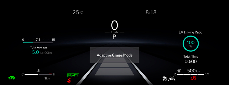 レクサスLBXプロトタイプ（液晶メーター）