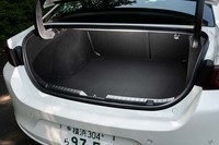 容量67リッターのスーツケースを3個、または9インチのゴルフバッグを2個収納できるとされるトランクルーム。