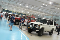 会場には歴代「ランクル」がずらり