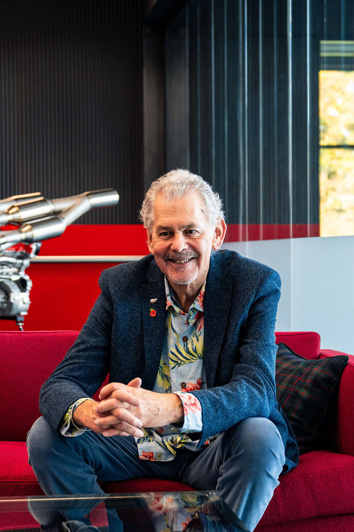 ゴードン・マレー・オートモーティブを率いるカーデザイナーのゴードン・マレー氏。