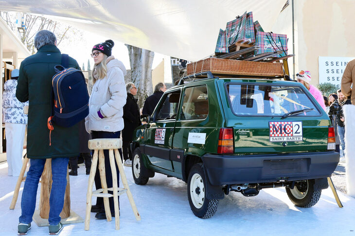 MC2サンバースのパビリオンに飾られた、初代「フィアット・パンダ4✕4」。