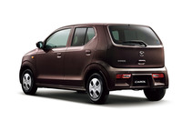 「マツダ・キャロルGS」のリアビュー。