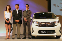 「三菱eKワゴン」発表会の会場から