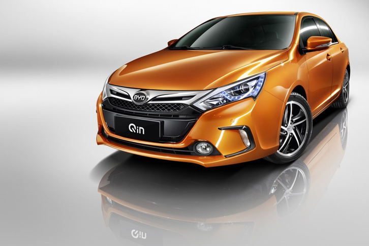 2016年のEV販売台数で2位を記録した中国BYDオートの「秦」。