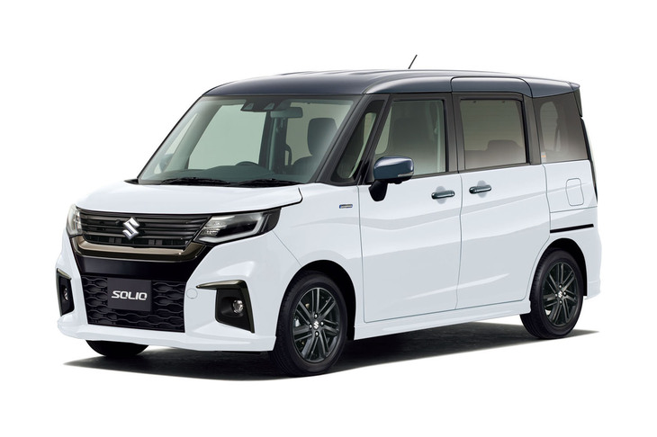 「ソリオ ハイブリッド」はスズキ独自のパラレルハイブリッドを搭載。2020年のフルモデルチェンジでいったん廃止されたが、2022年末に復活した。