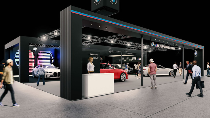 「東京オートサロン2025」におけるBMWブースのイメージ。
