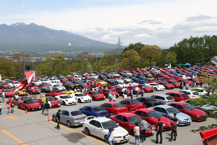 好天に恵まれた会場の風景。