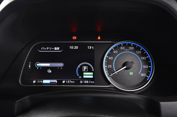 メーターパネルは、7インチディスプレイとアナログメーターを組み合わせた非対称なデザイン。（写真をクリックすると表示バリエーションが見られます）