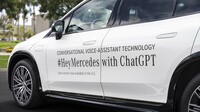 「MBUX」に「チャットGPT」を搭載した実験車両にも乗ることができた。このあたりの取り組みもメルセデスはスピーディーだ。
