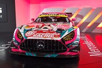 エアロパーツの形状が変更された最新の「メルセデスAMG GT3」。片岡選手によれば、レース後半の勝負強さに差が出るとのこと。