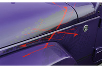 
	アルファベットの「X」をかたどった専用デカール。
	