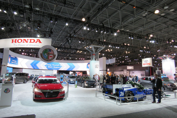 ホンダブースの様子。