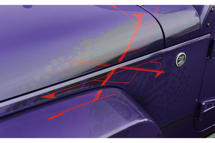 
	アルファベットの「X」をかたどった専用デカール。
	