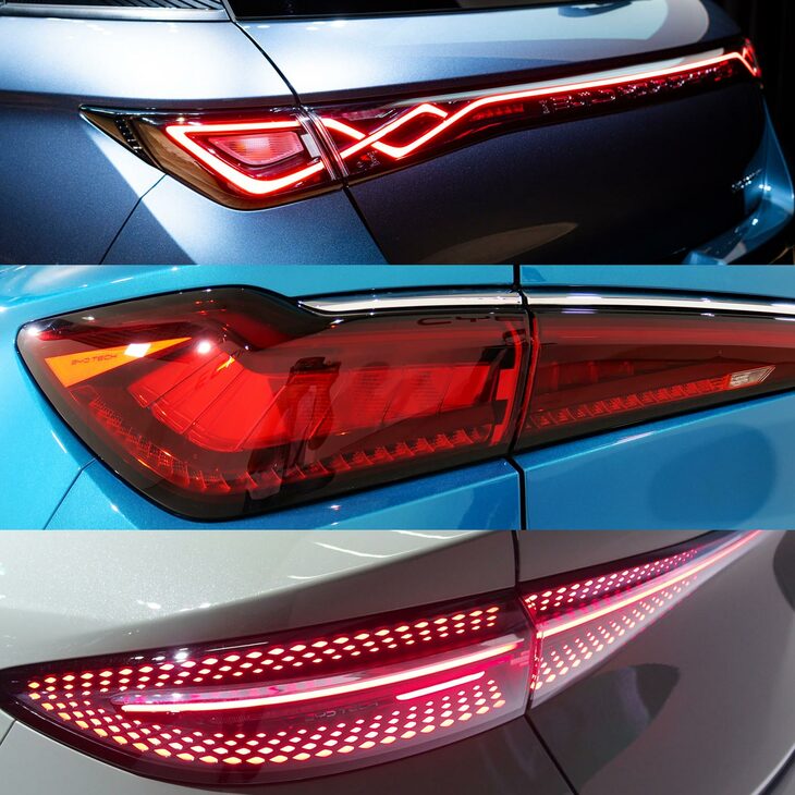 清水「これはナニ？」　
	ほった「『ドルフィン』と『ATTO 3』と『シール』のテールランプです。個別のディテールのクオリティーもそうですけど、そろそろこういう細部のデザインにも、統一感を持たせるべきなんじゃないかと思いまして」