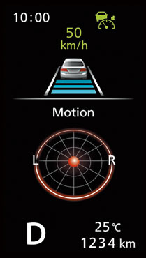 カラーのマルチインフォメーションディスプレイを装備する。