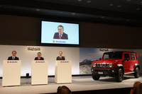 2025年1月30日の発表会の様子。会場では、控えめな販売計画台数を不安視する声も聞かれたが、実際にはメディアの予想をもはるかに超えるバックオーダーを抱えることとなった。