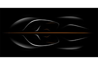 2016年11月に公開された最初のイメージ図。かつての「マクラーレンF1」と同様に、中央に運転席がある3シーターレイアウトを採用する予定。