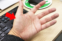 金星丘とはココ。親指の付け根の、肉が厚くふくらんでいる部分である。
	藤沢青年「詳しいんですね～」
	ほった「Googleで調べた」