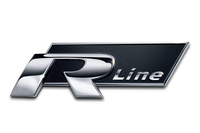 「R-Line」ロゴバッジ。