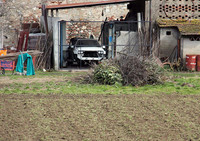 アウトストラーダ沿いで。その「デルタ インテグラーレ」は、往来するクルマたちを毎日眺めながら余生を送っている。