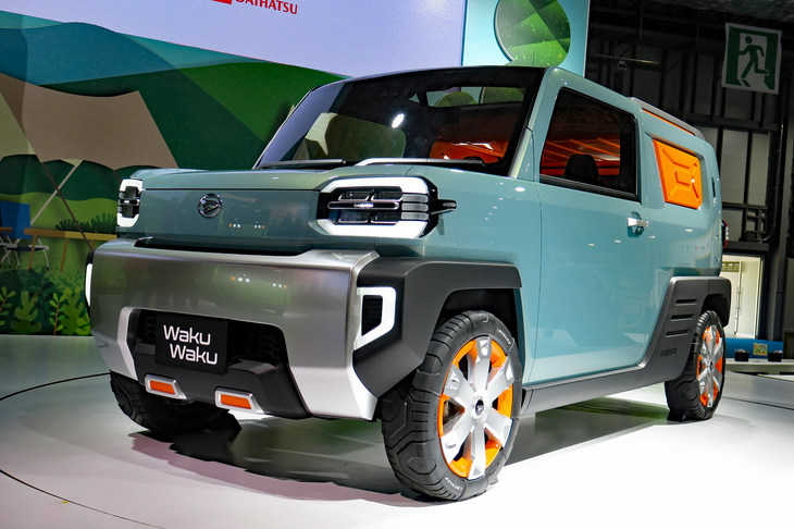 2019年の東京モーターショーで発表されたコンセプトカー「WakuWaku」。