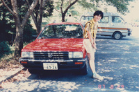 筆者にとって人生初のクルマとなった「日産サンタナXi5アウトバーンDOHC」。赤のマニュアル車は希少だった。