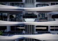 カプセルは人を乗せたあと水平方向に動き、昇降装置がある場所まで移動する。