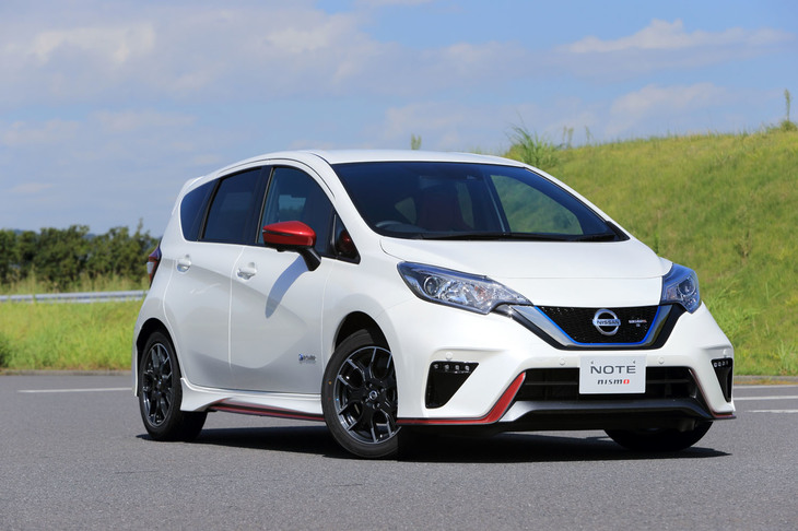 
	日産でトップの販売台数を誇る「ノート」の人気をけん引する「ノートe-POWER」。「NISMO」シリーズはそのスポーティーバージョンという位置づけ。
	