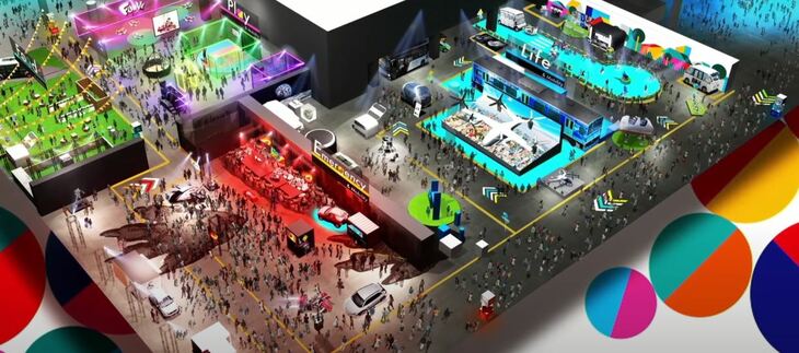 トーキョーフューチャーツアーの会場イメージ。